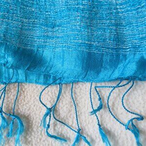 Turquoise Silk Scarf - NWOT
